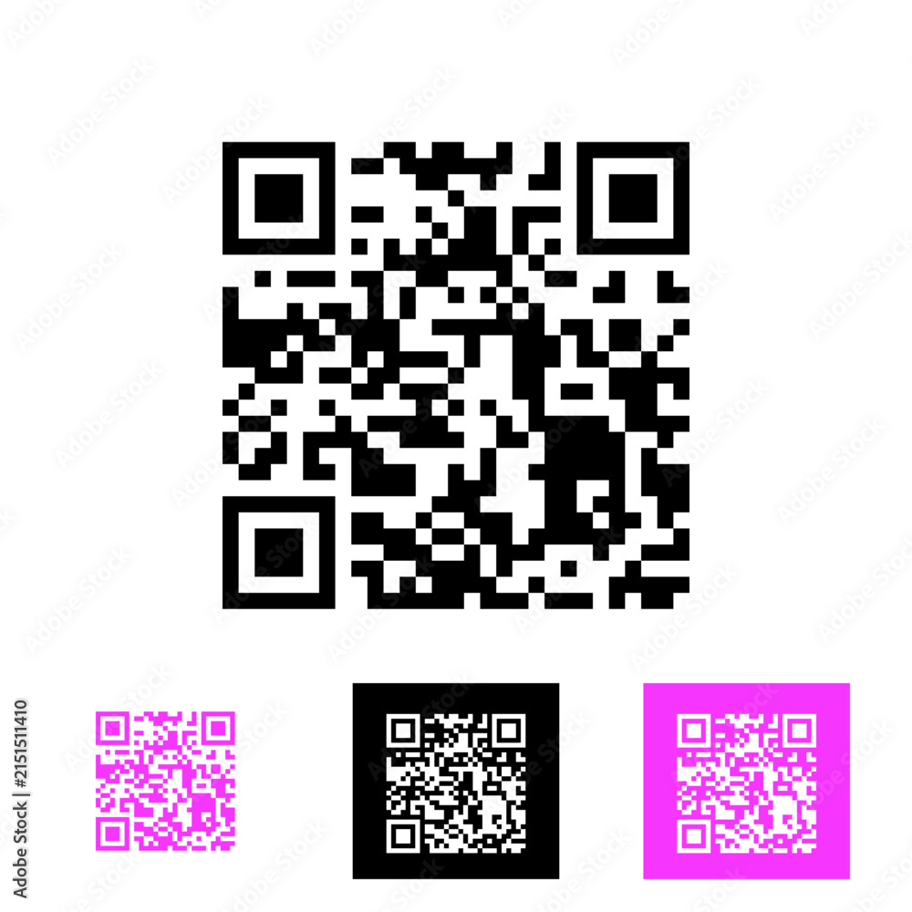 Fototapeta premium Qr code generator design concept
