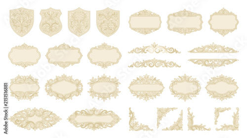 Ornate Decorative Borders and Frames - Vintage Scrollwork Collection