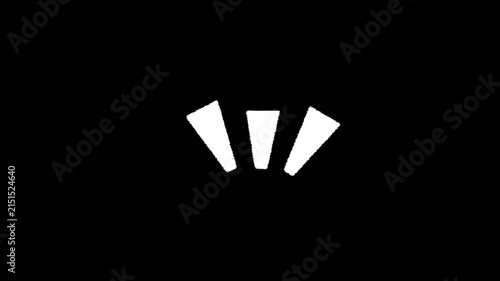 Comic speak symbol animation on transparent background. Yelling sign motion. Sound wave cartoon animation.