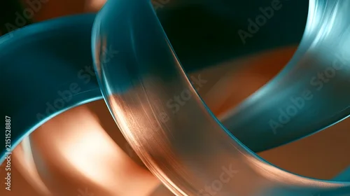 Fototapeta samoprzylepna Layered translucent frosted glass shapes
