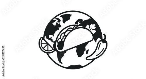 Global Taco Cuisine Icon