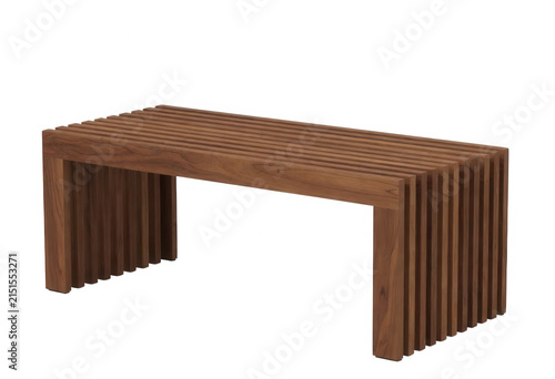 Modern Wooden Bench Transparent Background