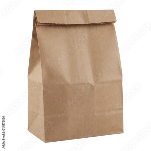 Brown Paper Bag Isolated Transparent Background