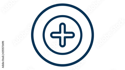 Round Add Plus Sign Icon