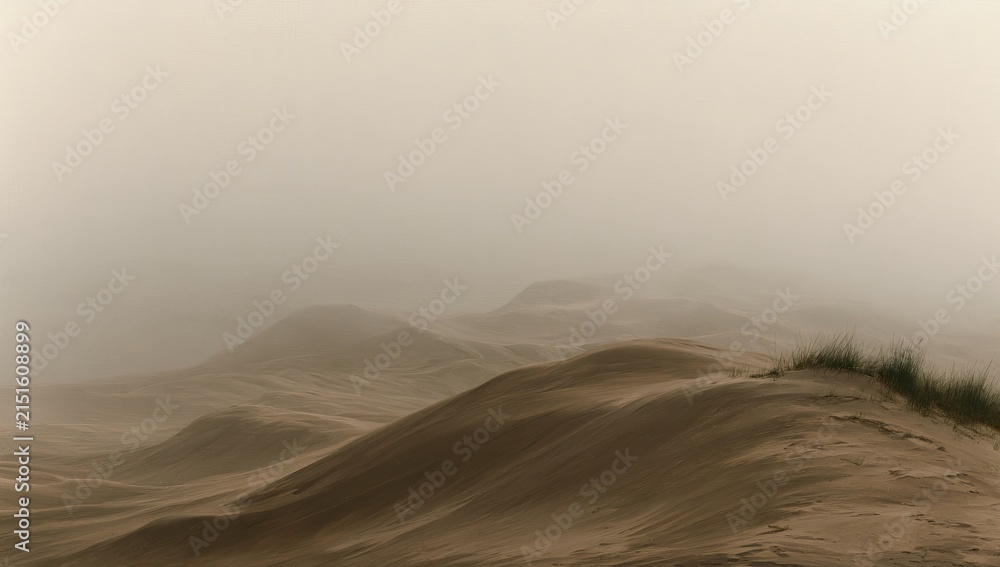 Fototapeta premium Serene Abstract Landscape with Ethereal Hues and Gentle Undulations.