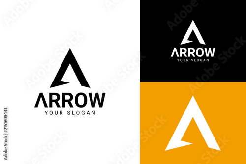 Letter A Arrow Tech Startup and Financial Advisory Corporate Logo