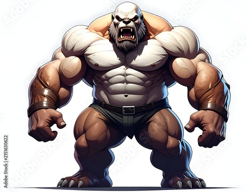 Bodybuilder in black tank top flexing muscles in gym.