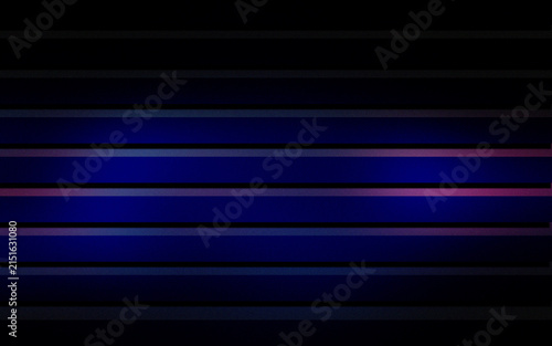 Foto Neon blue and purple horizontal parallel stripes with soft glowing light effects texture