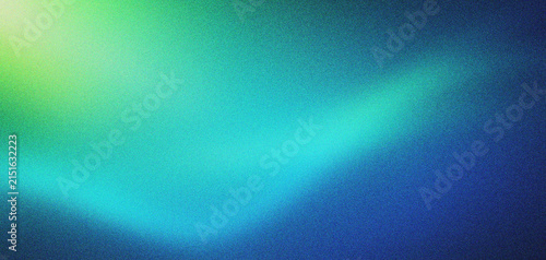 Konstfotografi Grainy gradient background with blue and green light leaks