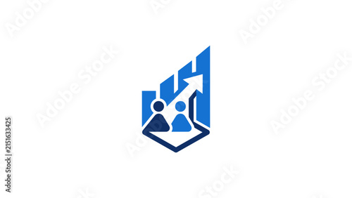 Business Growth Team Professional Logo Icon