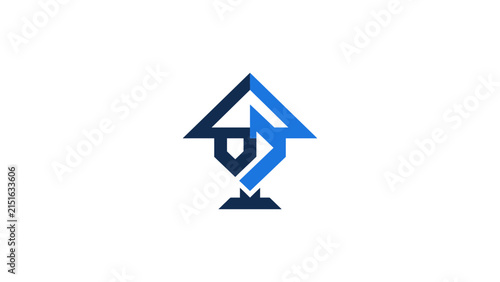 Abstract Geometric Logo Design Concept