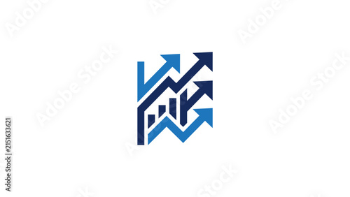 Abstract Business Growth Chart Icon