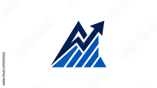 Abstract Business Growth Financial Chart Icon