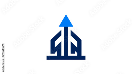Abstract Real Estate Arrow Up Logo Design