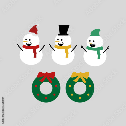 Snowman Vector Pack Christmas 1