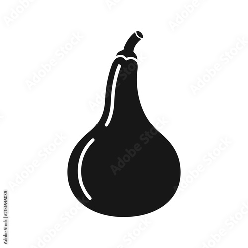 Gourd Silhouette Icon Vector