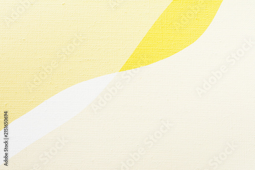 黄色の模様と絵画用キャンバス