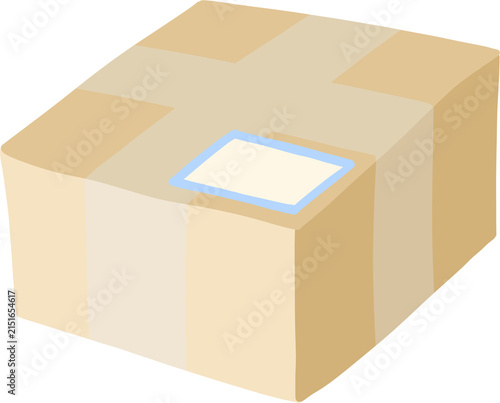 Hand Drawn Cardboard Delivery Box Transparent PNG Shipping Package Clipart