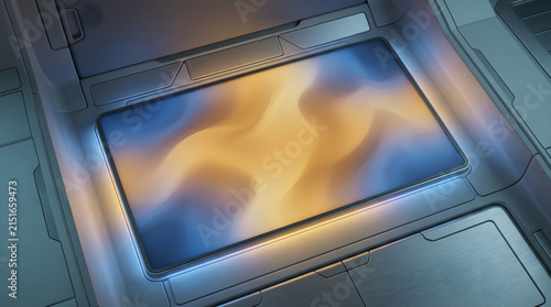Bio rhythm light panel transitio isolated on clean surface for modern commercial business asset