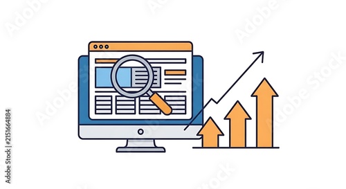 Secure user login illustration with hand clicking button on laptop screen showing successful authentication access