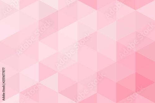 Modern Light Pink Mosaic Triangular Geometric Seamless Background 
