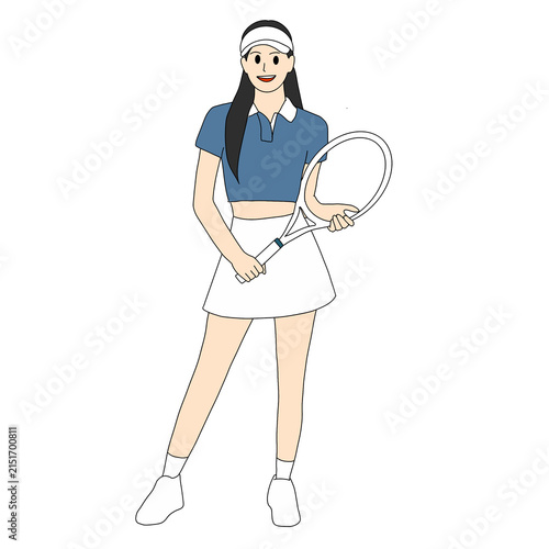young tennis player