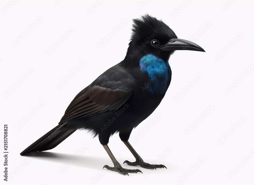 Fototapeta premium Colorful Tropical Bird Isolated on White Background