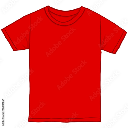 Red T-Shirt Illustration Vector Design