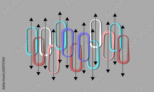 Abstract Colorful Arrows and Lines Pattern Background