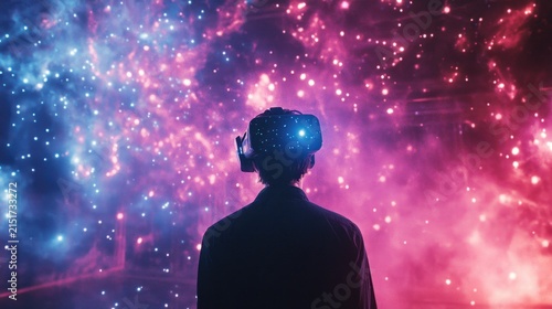 Immersive virtual reality concert with diverse crowd and dynamic light show