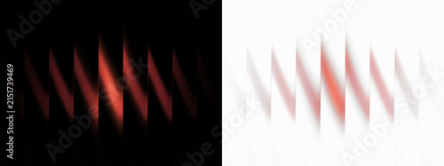 Abstract red light pattern, modern motion blurred effect for tech background, Transparent background
