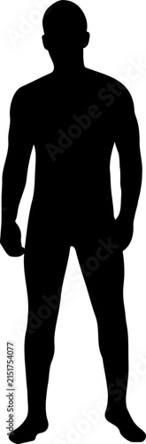 male figure, silhouette of human body