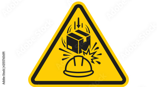 Yellow caution warning sign with skull and crossbones symbol.