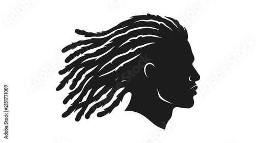 Silhouette Profile Man Dreadlocks