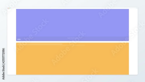 Minimalist Digital Layout Featuring Split Horizontal Color Blocks in Soft Periwinkle Blue and Warm Pastel Yellow Tones