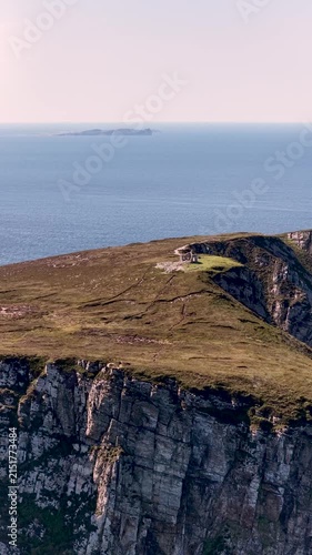 Aerial view of Horn Head in County Donegal, Ireland