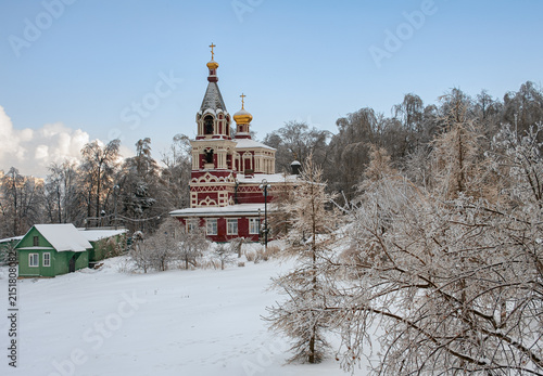 Фотография Church of Great Martyr Paraskeva Pyatnitsa in Kachalovo, Moscow in winter