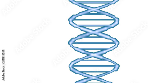 Фотография DNA double helix structure representing genetic code, heredity, scientific resea
