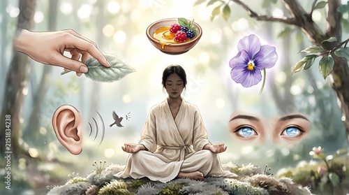 Grounding through the five senses to eliminate anxiety