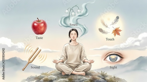 Grounding through the five senses to eliminate anxiety