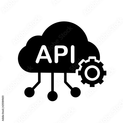 cloud api glyph icon