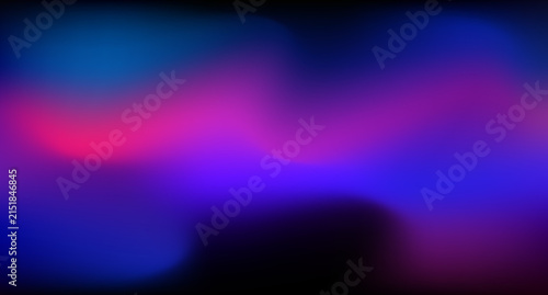 Abstract neon gradient background with smooth blue and purple light waves