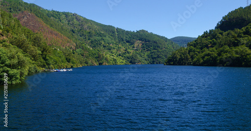 Landscapes Along the Hiking Route from Os Peares to Mirador Alto de Picota viewpoint in Ribeira Sacra, Galicia, Spain