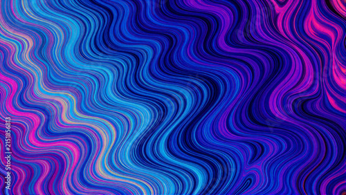 Abstract Blue and Purple Wavy Liquid Gradient Background