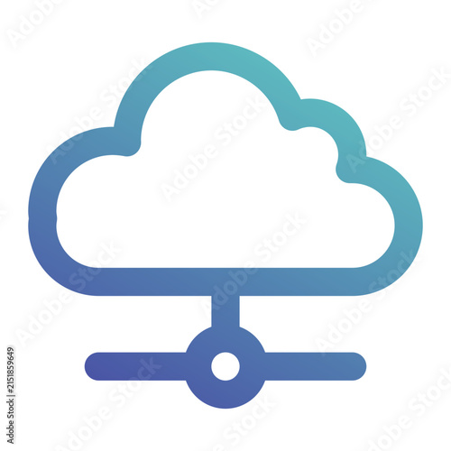 cloud computing icon for illustration