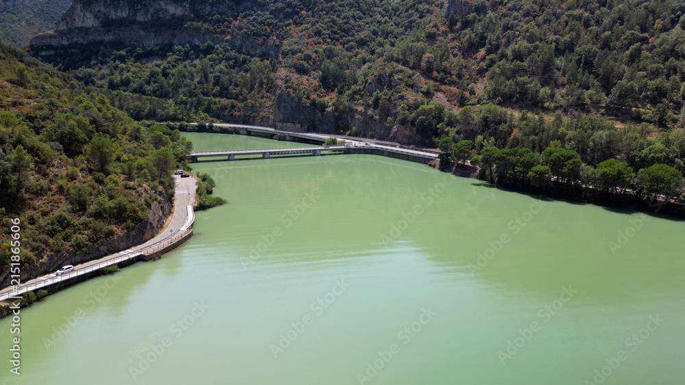 Fototapeta premium Embalse de Terradets, pas de Llimiana, Cellers