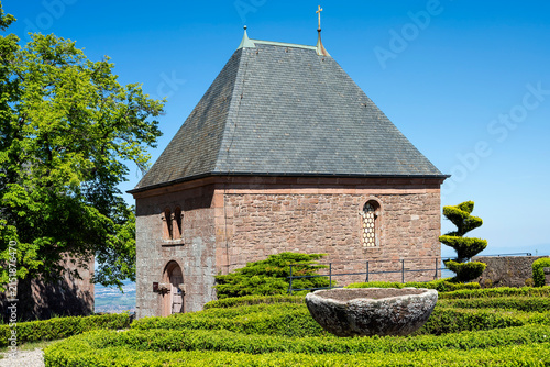 Картината върху платно Tränenkapelle im Kloster Hohenburg auf dem Odilienberg im Elsass