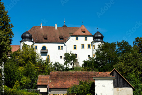 Quadro su tela Schloss in Unteraufseß in der Fränkischen Schweiz