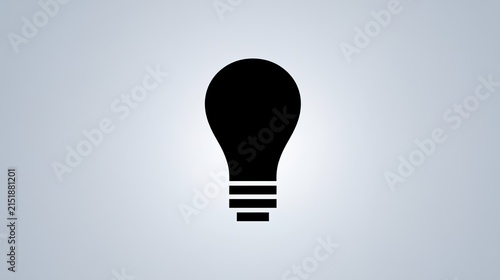 enlightenment. A single lightbulb icon against a soft gradient background, symbolizing innovation and creative ideas. product launch decks.