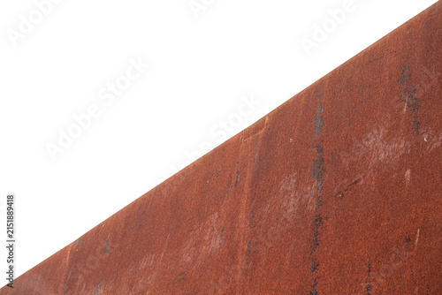 Принти на полотні diagonally isolated rusted metal plate surface texture background